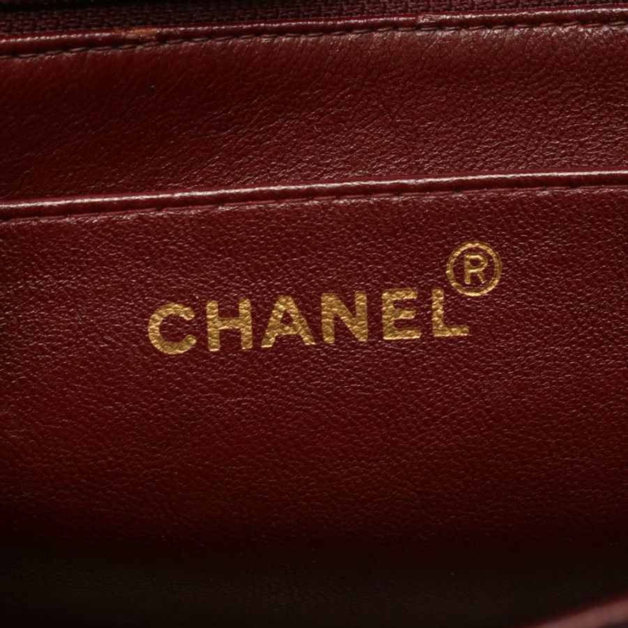 香奈兒 (CHANEL) 絎縫 Diana 翻蓋鏈條肩背斜挎包,羊皮材質,黑色,二手,金色五金-3