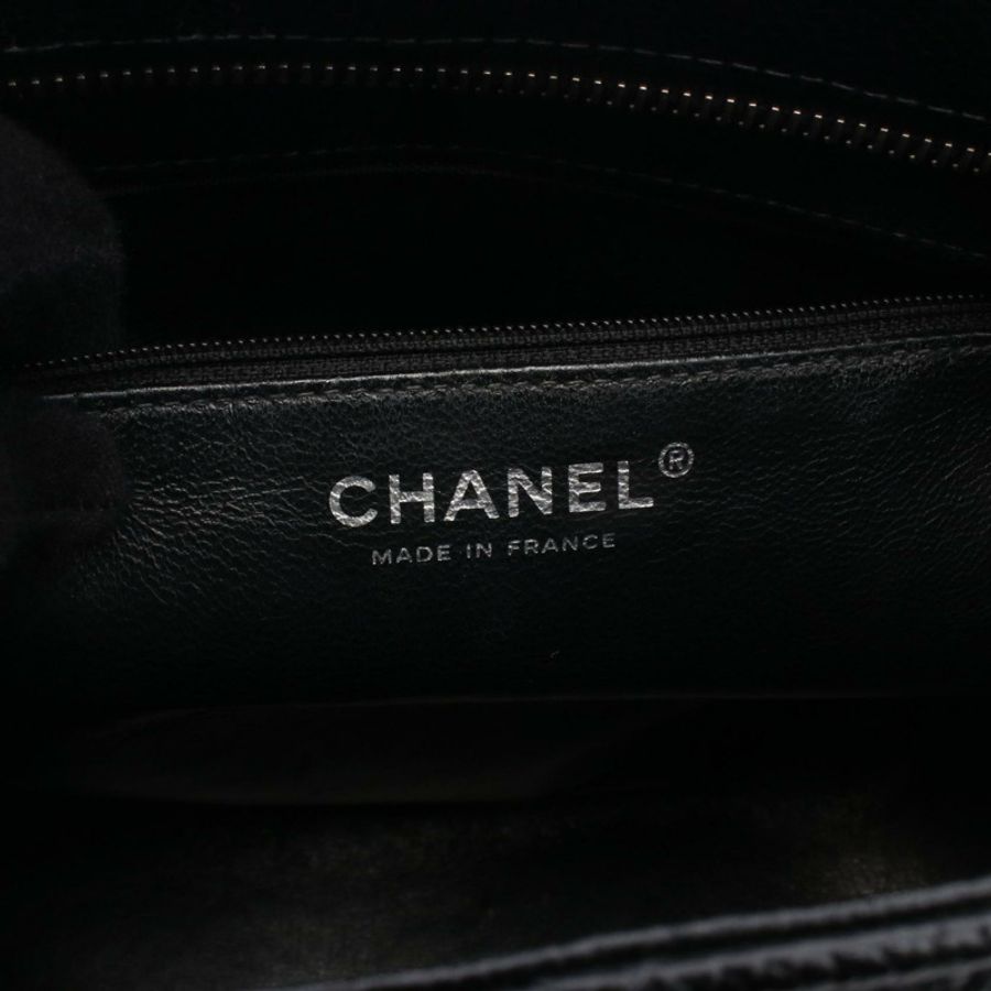 香奈兒 (CHANEL) Medallion 手提包 A01804 小牛皮 黑色 二手 女士 SHW-3