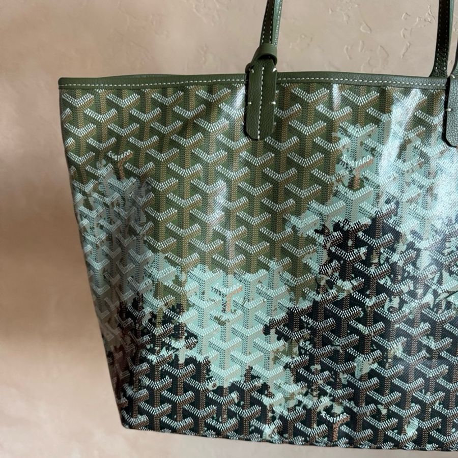 高雅德/Goyard 戈雅 Saint Louis tote 托特包子母包手提包購物袋 綠色 170週年限定 森林系列-3