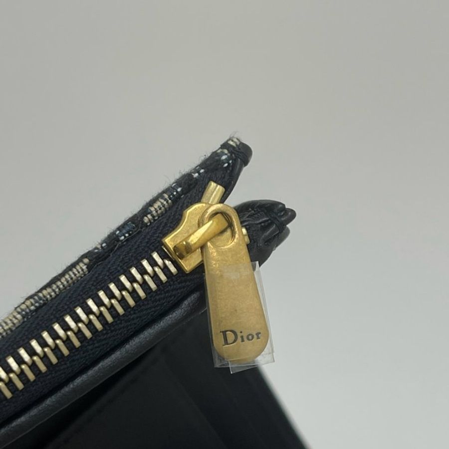 DIOR SADDLE LOTUS 老花三折短夾-8