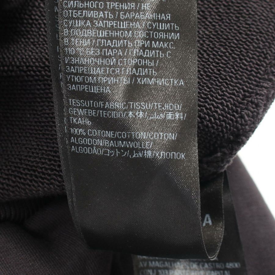 BALENCIAGA Logo做舊連帽衫 TJ12739024 純棉 黑色 二手 #4-3