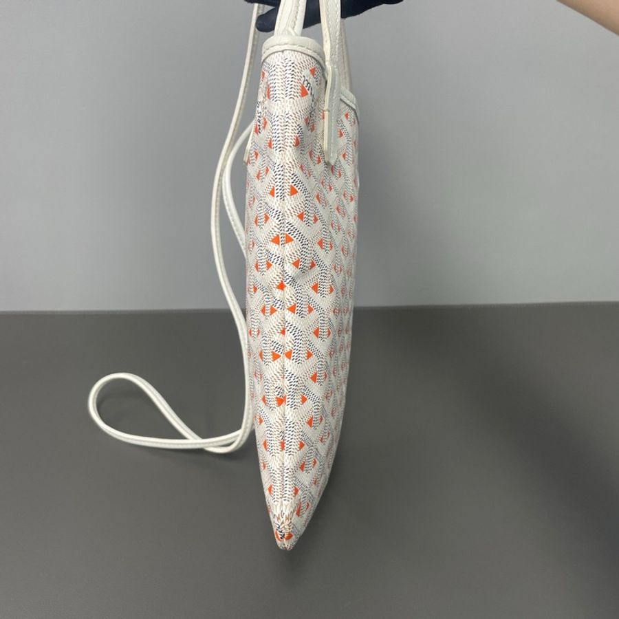 高雅德/Goyard Poitiers限定款粉色双面双色老花满印mini托特包手機包帆布拼皮手提包单肩包斜挎包-2