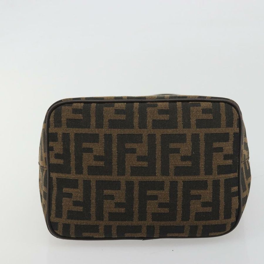 【日本直送】FENDI Zucca帆布Mamma Baguette單肩包 棕色/黑色 正品 196011V-4