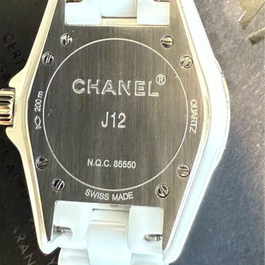 售🥰 香奈兒 CHANEL J12 白陶瓷 12鑽 33mm-9