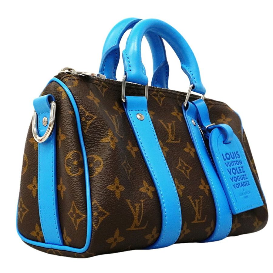路易威登 Monogram Keepall Bandoulière 25 手提包 M12609 棕色 Gaston Blue 男士兩用包-1