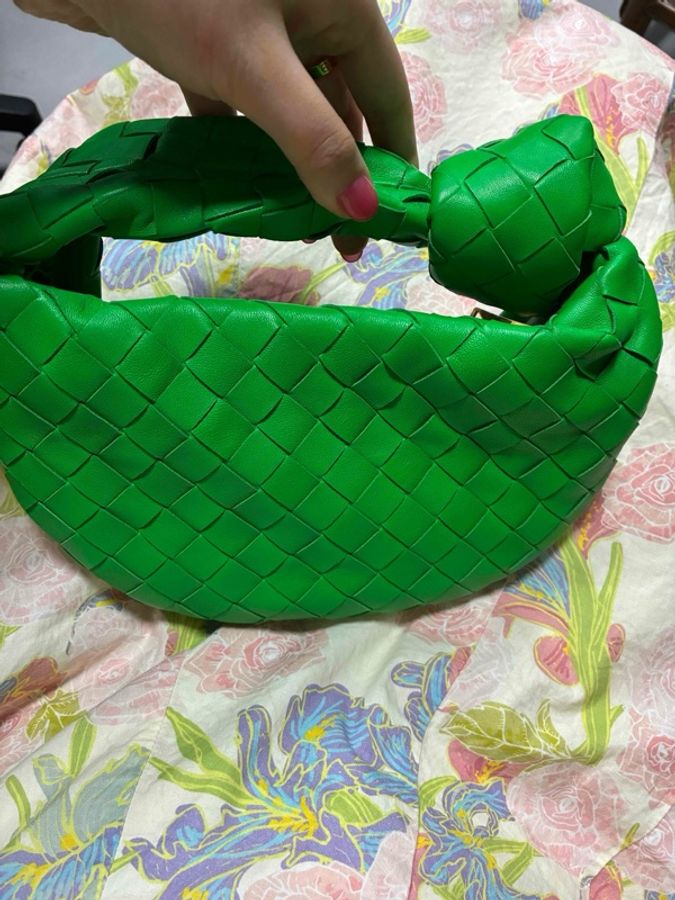 Bottega Veneta 葆蝶家 綠打結包-3