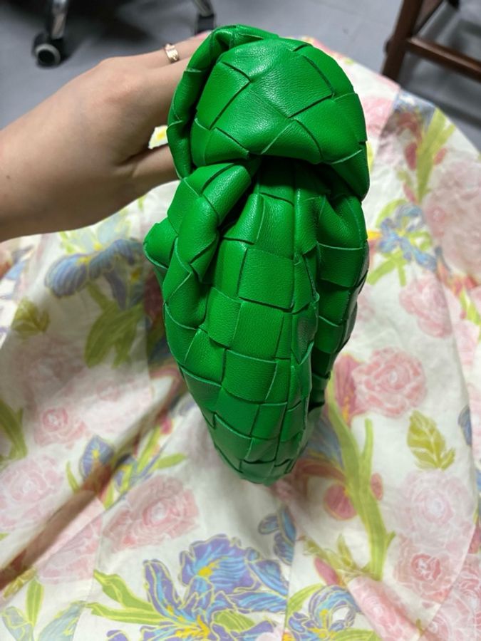 Bottega Veneta 葆蝶家 綠打結包-5