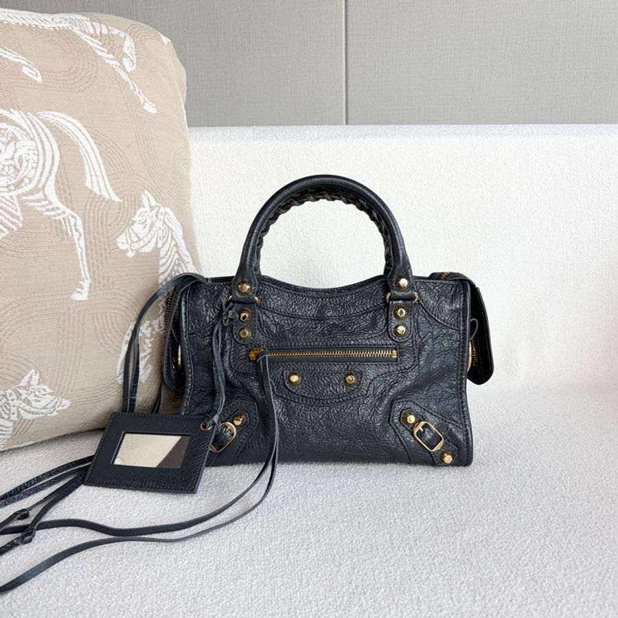 🌷帶票！Balenciaga 巴黎世家 Le Cagole 機車包 黑金-1