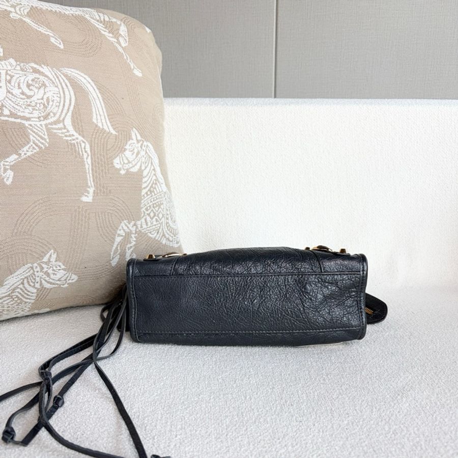 🌷帶票！Balenciaga 巴黎世家 Le Cagole 機車包 黑金-4