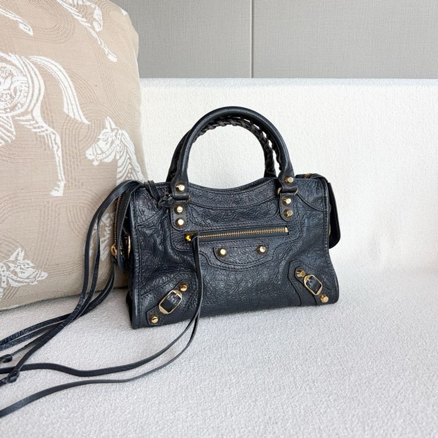 🌷帶票！Balenciaga 巴黎世家 Le Cagole 機車包 黑金-5