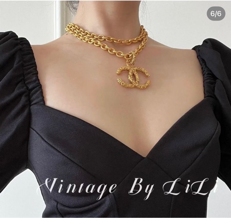 JK國際二手精品✨ Chanel vintage 熔岩項鍊 超稀有🩷珍藏-2