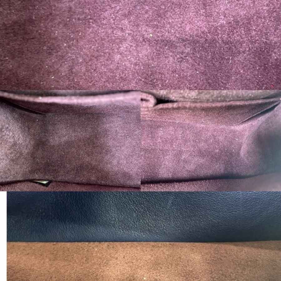 CHANEL 2.55 bag 藍色小牛皮×針織雙蓋鏈包 A37586(23開)-6