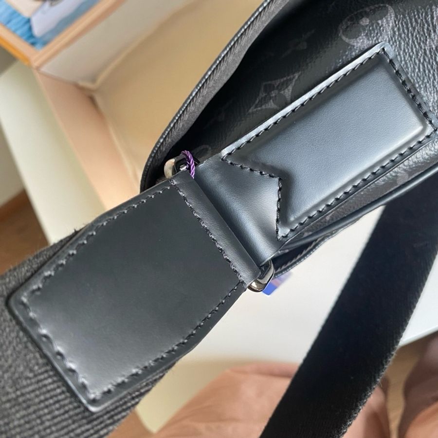 LV 路易威登 Discovery 黑色老花 中號布魯克林郵差包-7
