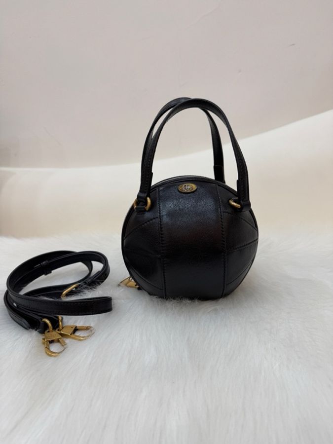 古馳 Gucci 單包 古馳 迷你籃球包 黑標027-0