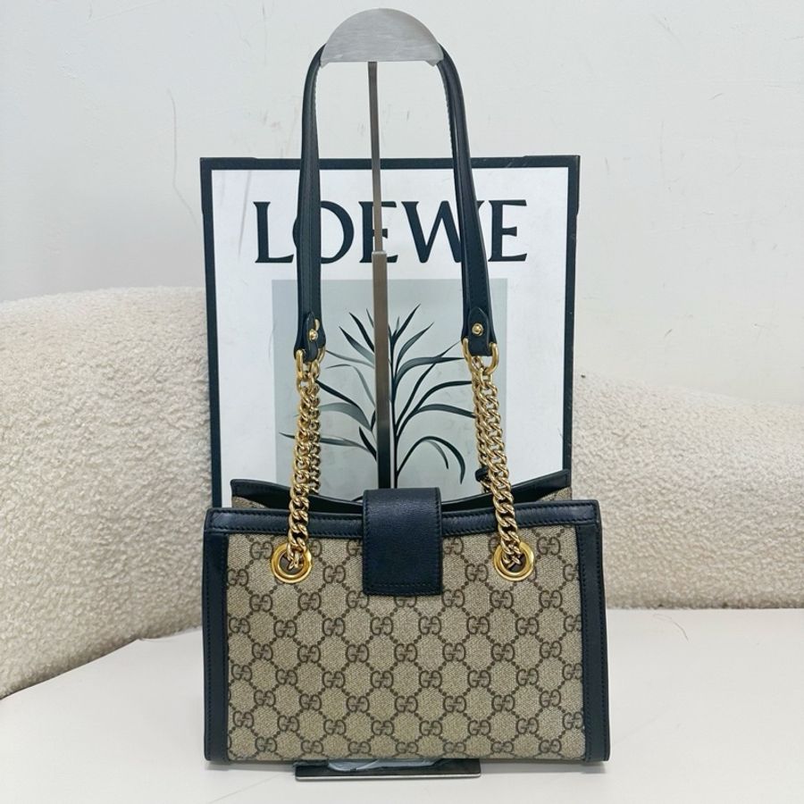 Gucci 古馳 Padlock系列 小號黑色老花滿印小三包-1