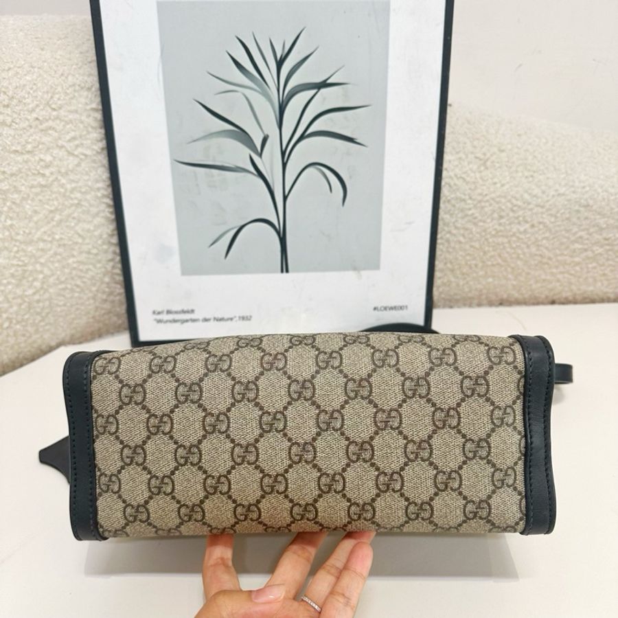 Gucci 古馳 Padlock系列 小號黑色老花滿印小三包-2
