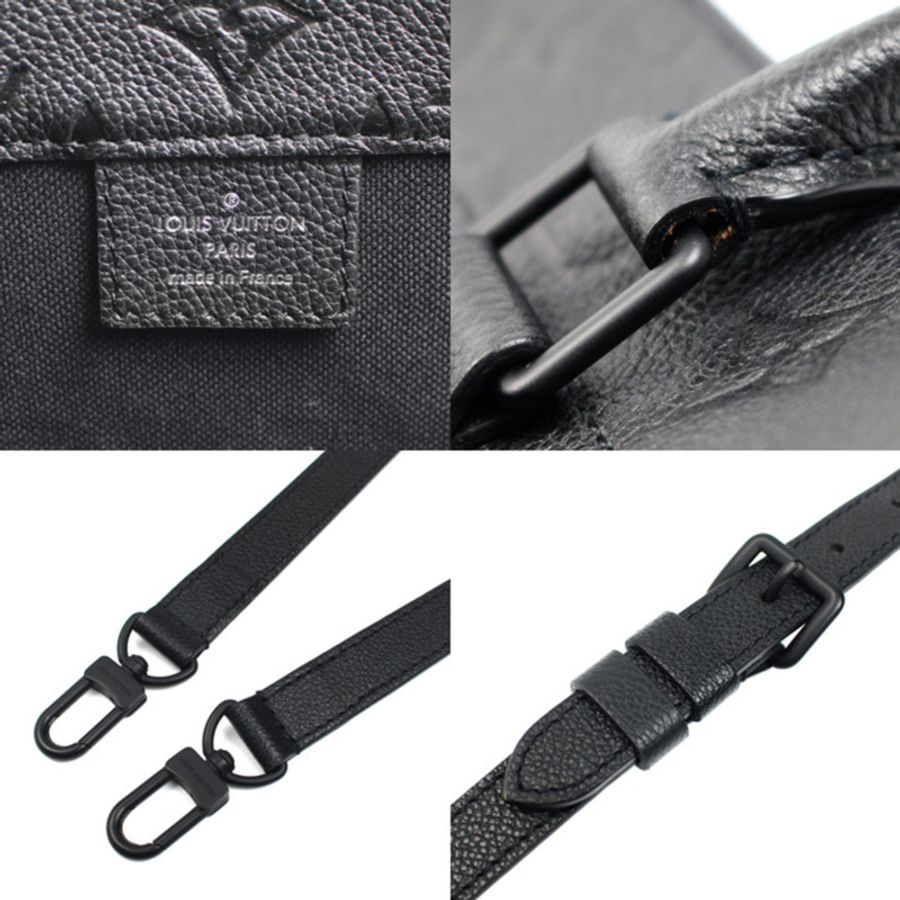 LOUIS VUITTON x Comme des Garçons 與 Halls PM Rei Kawakubo 合作 2Way 單肩包 Monogram Empreinte 黑色 M45887 女式-7