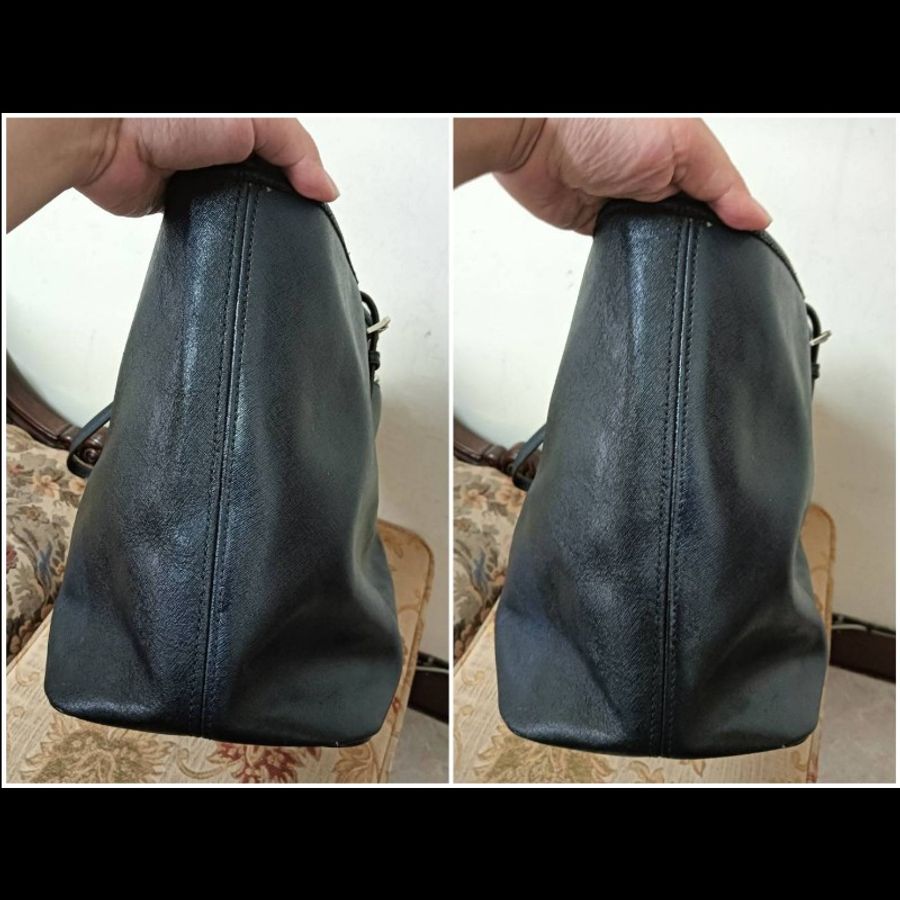 Michael kors 正版 海軍藍帆布包身 有庫存折舊 容量超大 手提 肩背包 大托特包 請看商品敘述-10