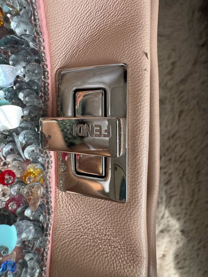Fendi Peekaboo 晚宴包 肩背包 重工 純手工 水晶亮片 限量-16