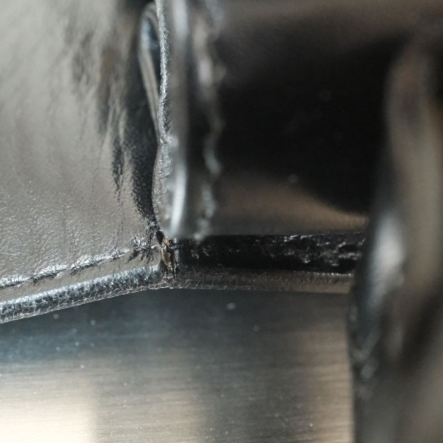 CELINE Vintage 1970-1980s 思琳雙面馬車扣 Box小牛皮風琴肩背包-16