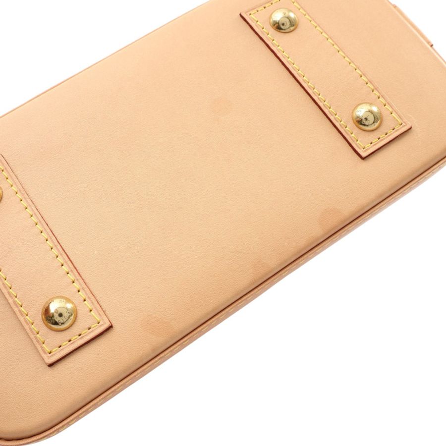LOUIS VUITTON LV 路易威登 Alma BB 兩用包 棕色 原花帆布 無鑰匙 M53152-14