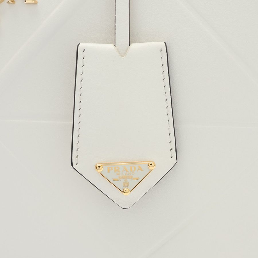 PRADA 普拉達 Symbole 兩用包 白色 牛皮 1BA379-10