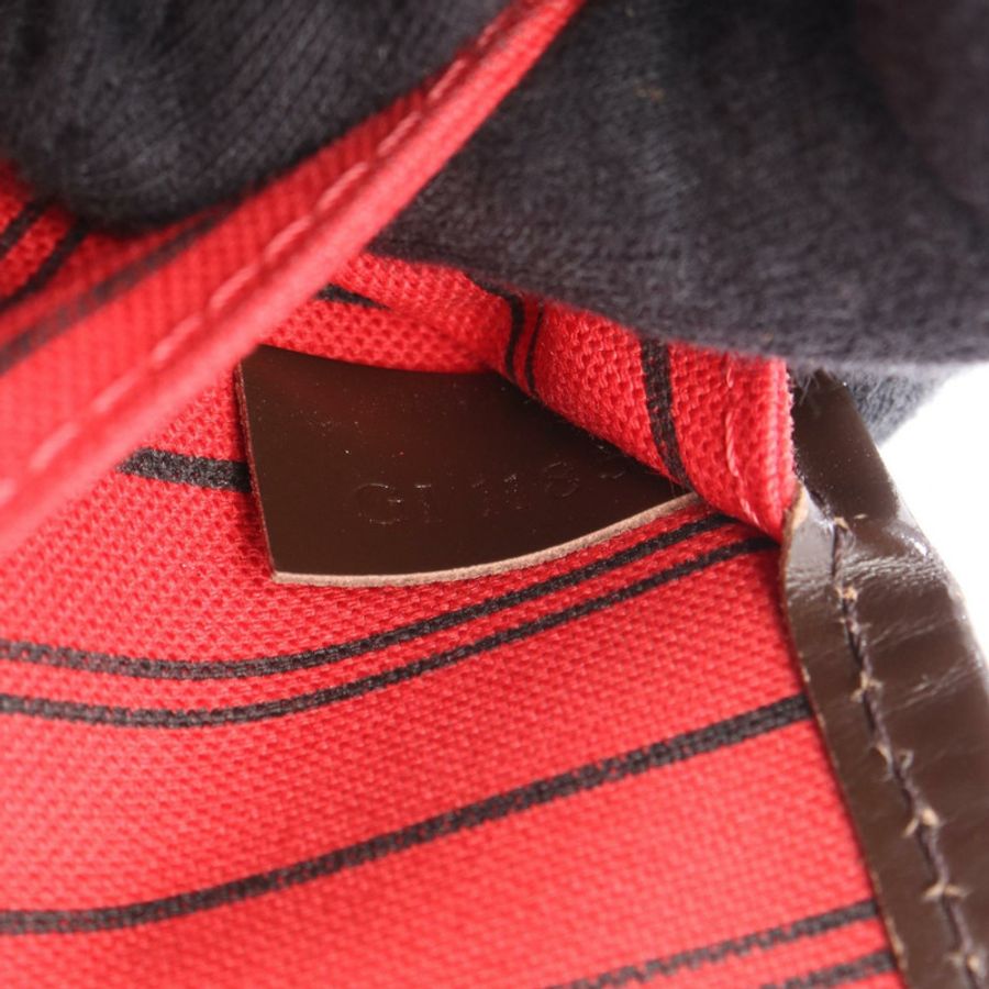 路易威登 Neverfull MM 手提單肩包 M40995 Damier 帆布皮革 二手-4