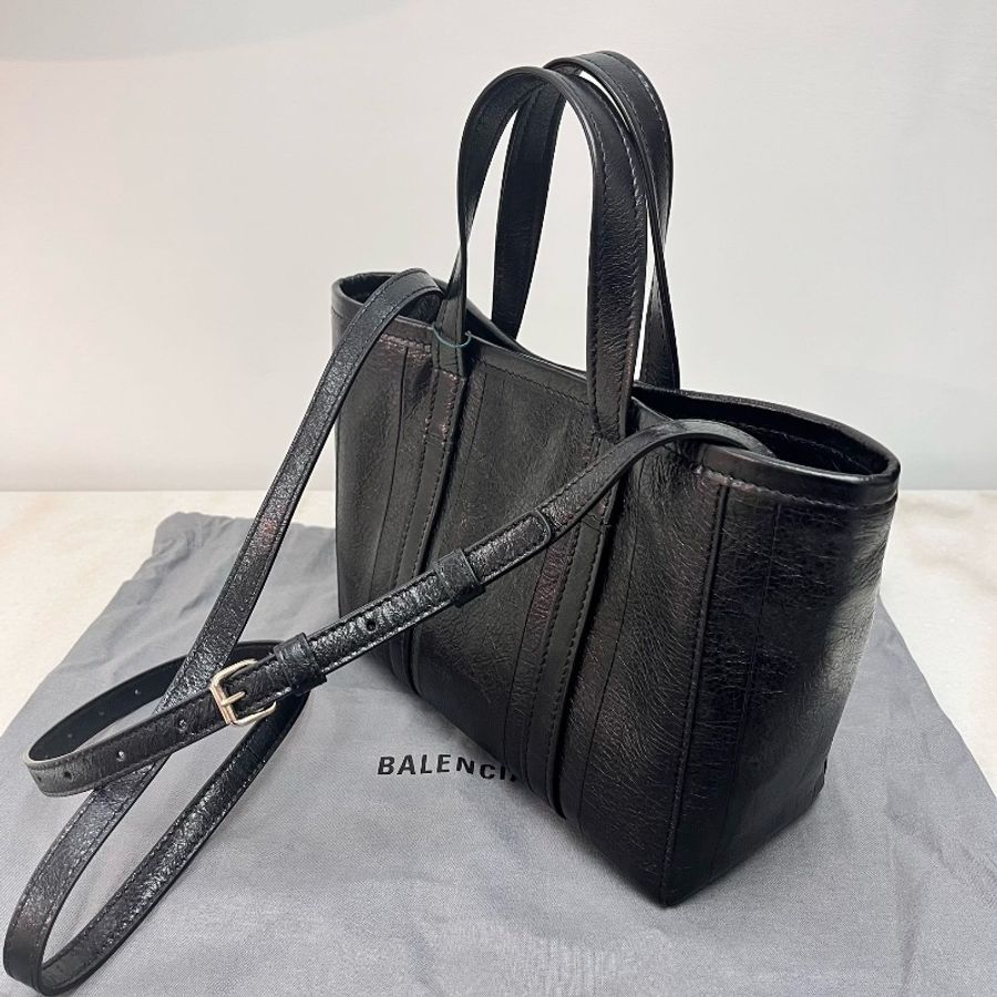 Balenciaga black tote bag-2