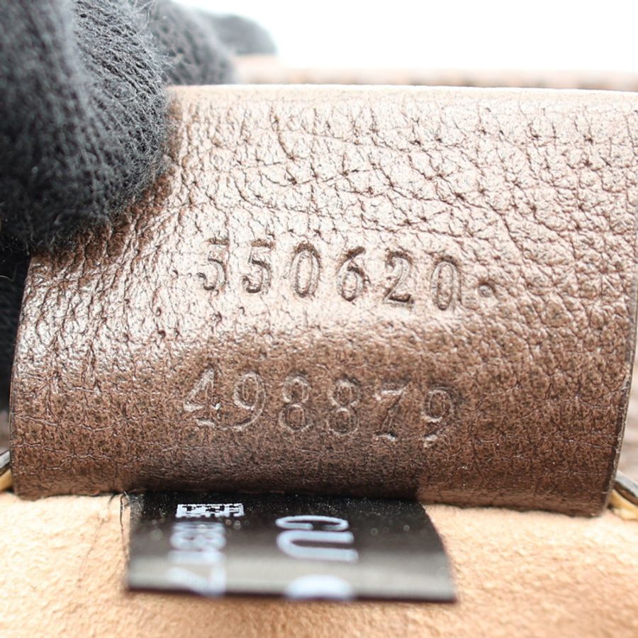 GUCCI 古馳 Web Mini Ophidia 水桶 肩背包 棕色 GG Supreme帆布 550620-4