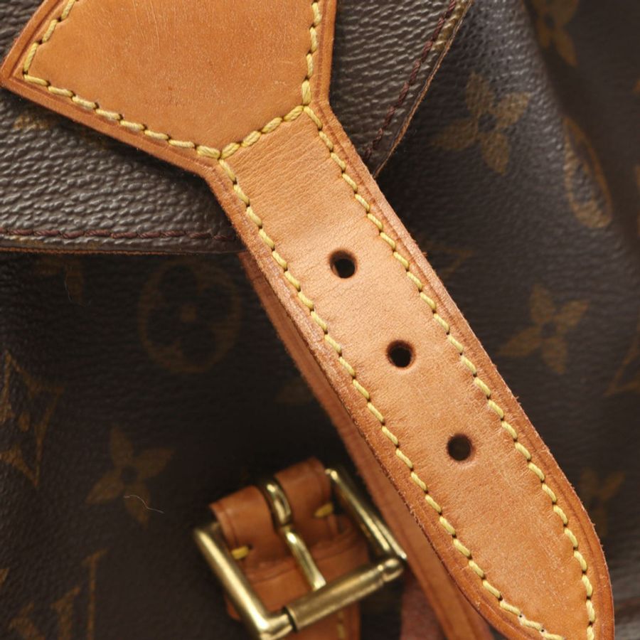 路易威登 Montsouris MM 雙肩包 M51136 Monogram 帆布 棕色 二手-10