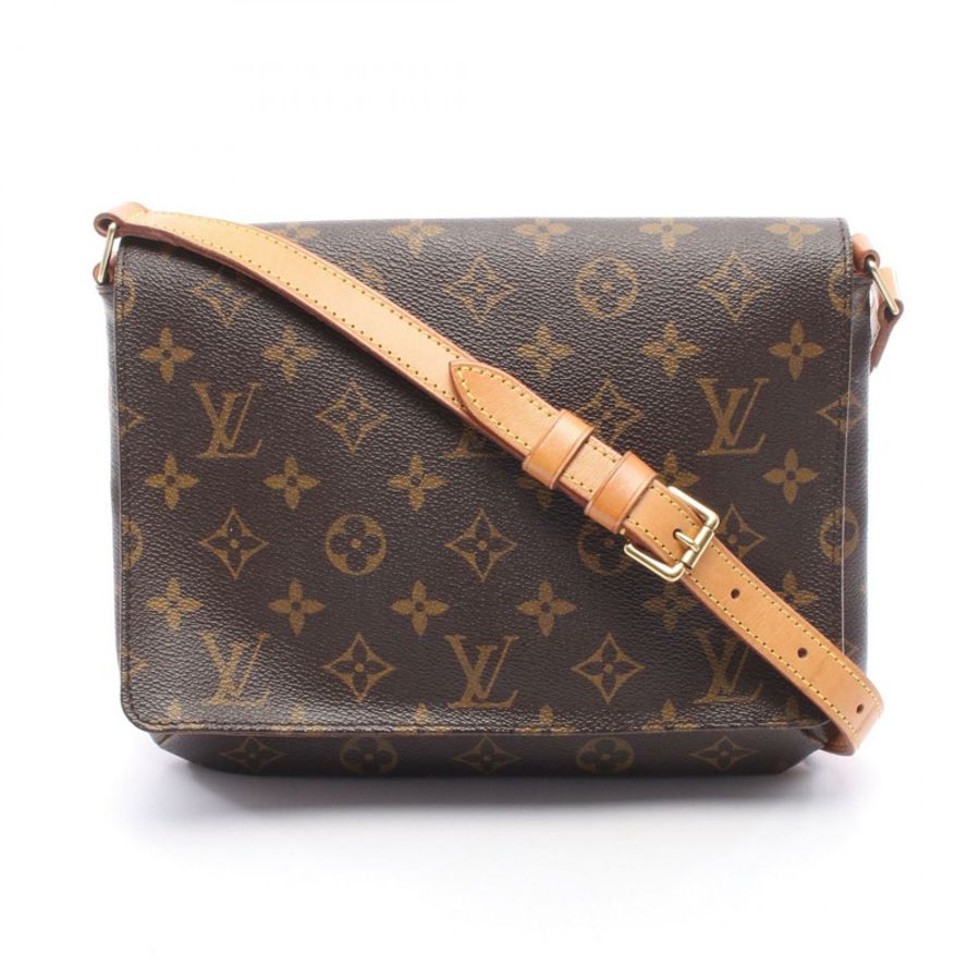 路易威登 Musette Tango 短單背包 M51257 Monogram 帆布 棕色 二手-0