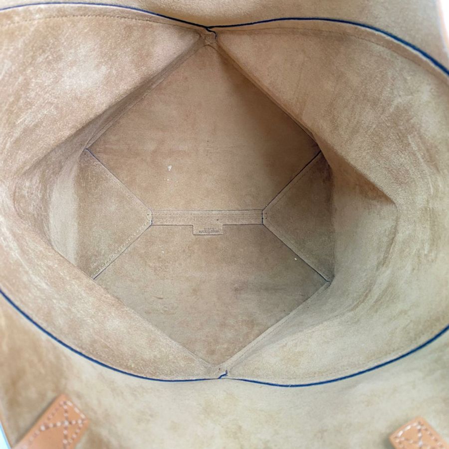△ LOEWE 羅意威 Brown And Black Calfskin Puzzle Fold Tote Bag 啡色和黑色小牛皮托特袋-267014901-10