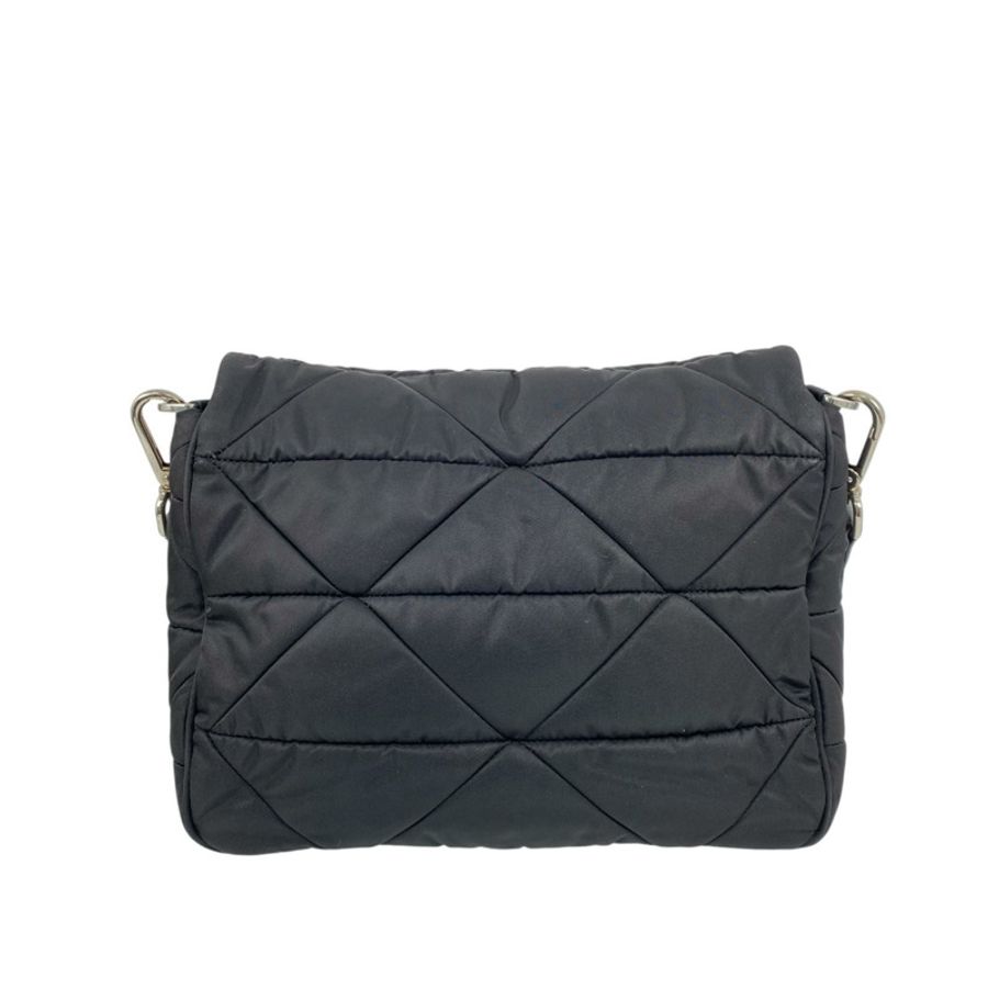 △ PRADA 普拉達 Black Nylon Padded Shoulder Bag 黑色尼龍肩背包-267015469-1