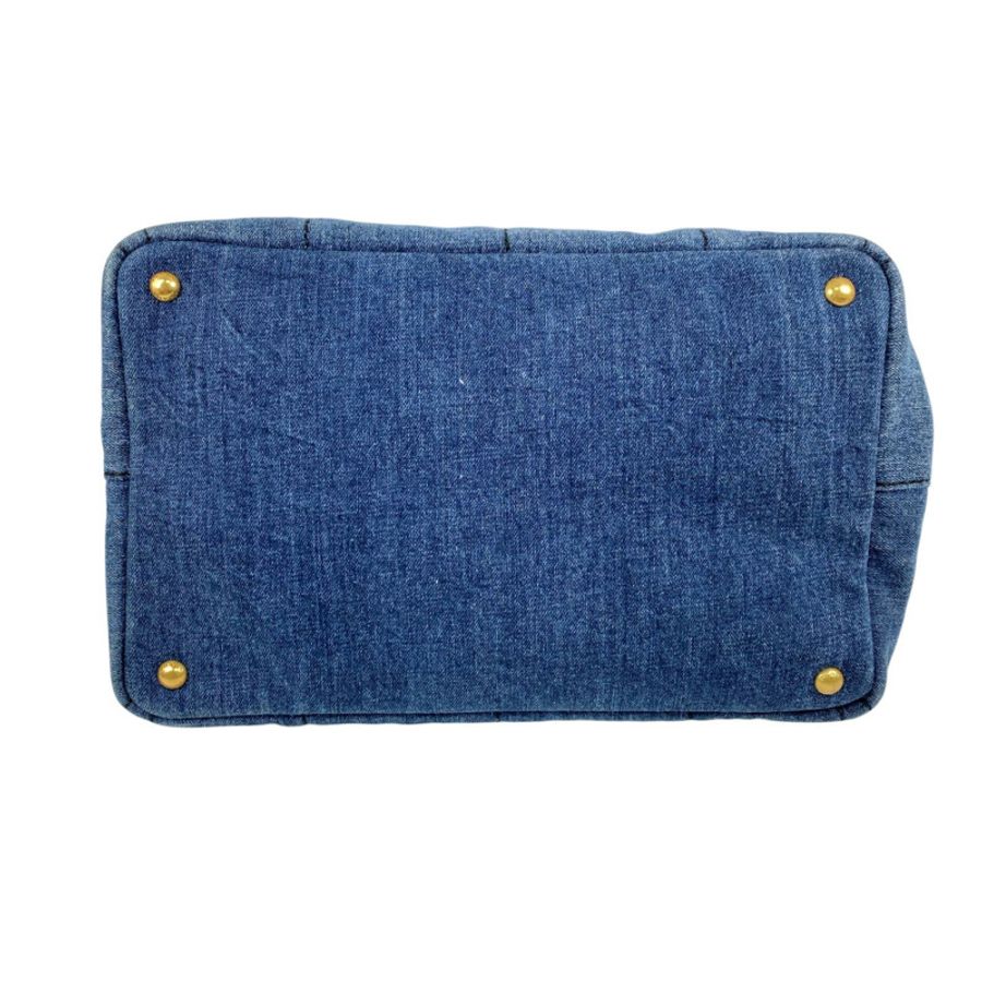 ☆ PRADA 普拉達 Blue Denim 2 way bag 藍色牛仔布兩用袋 1BG642-267015859-5