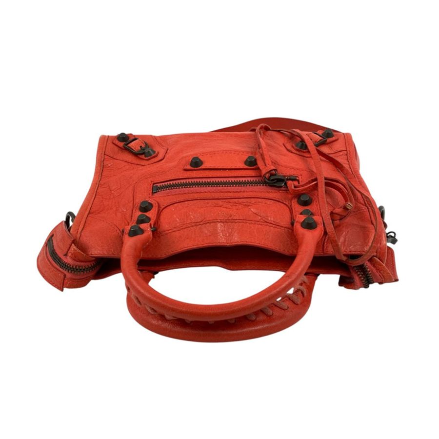 ☆ BALENCIAGA 巴黎世家 Red Goatskin City 2 way bag 紅色山羊皮兩用袋 300295-267015899-11