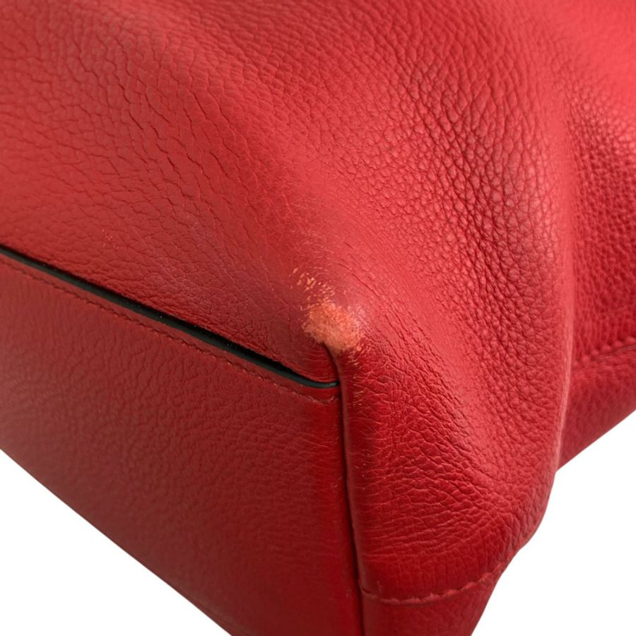 ☆ PRADA 普拉達 Red Calfskin Tote Bag 紅色小牛皮托特袋-267015644-7