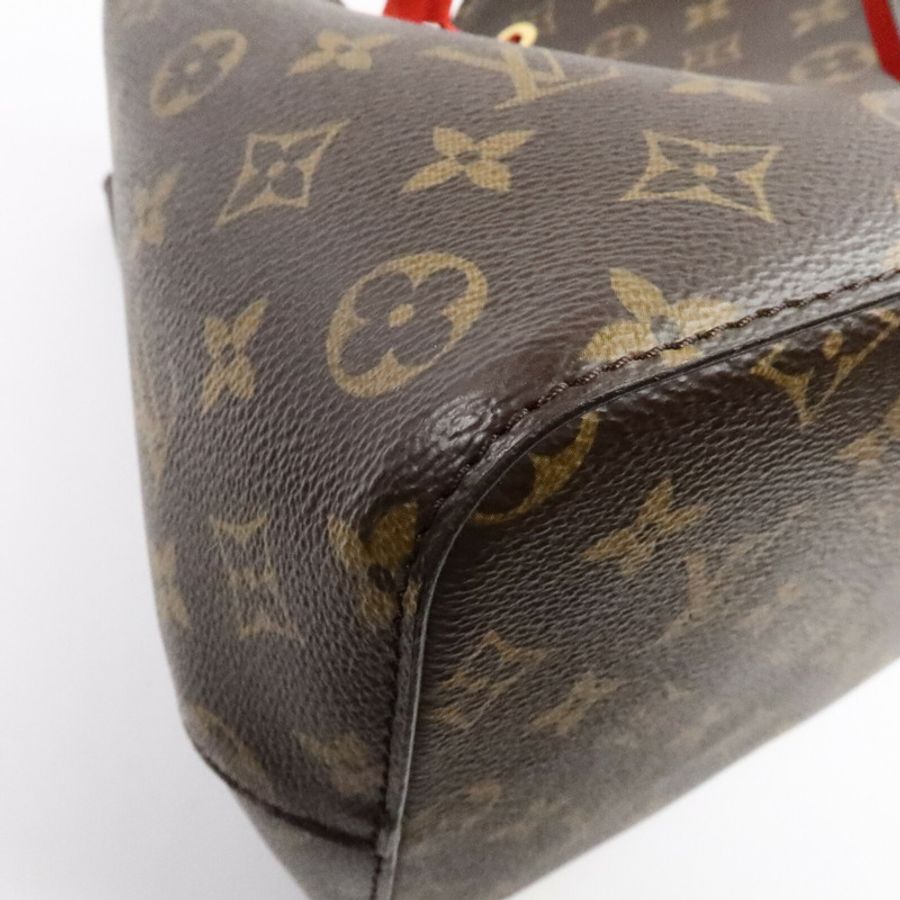 LOUIS VUITTON Monogram Neo Noe Bucket Bag肩背袋Coquelicot-10