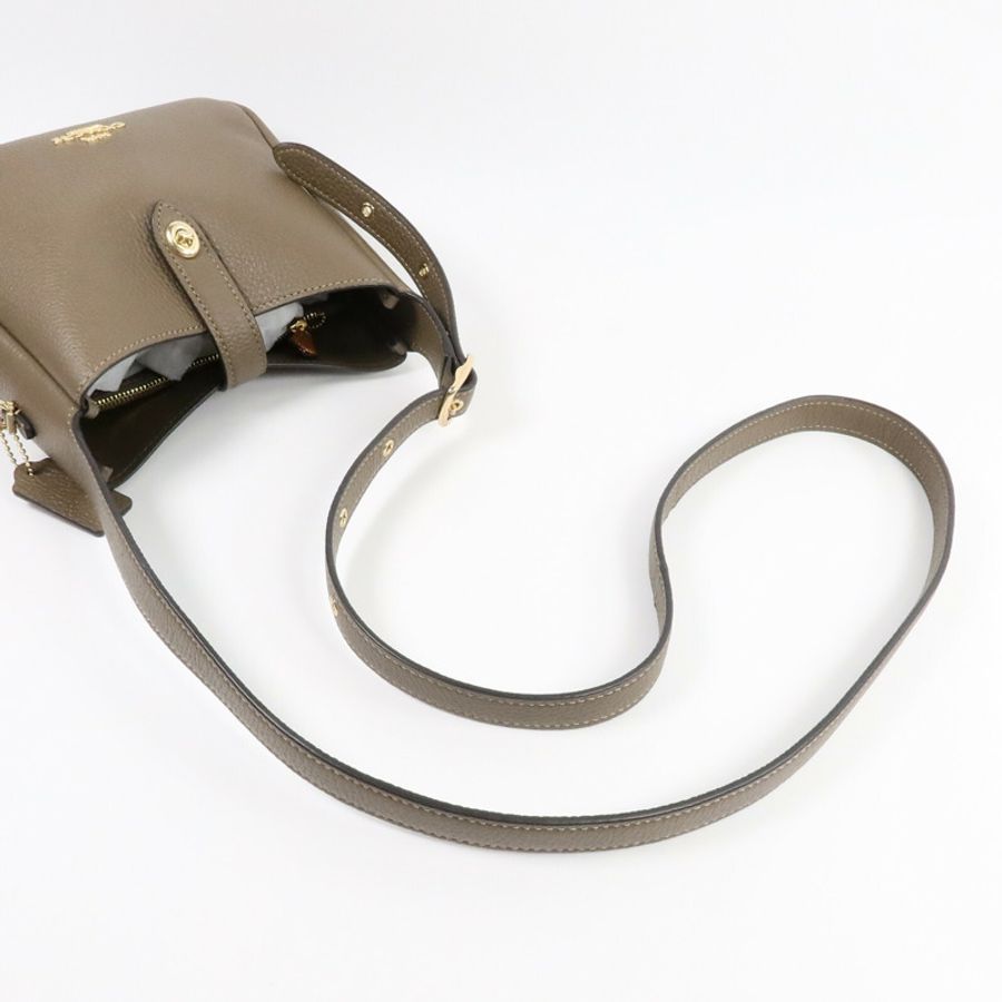 COACH 牛皮皮革Hadley Mini Crossbody Bag肩背袋-8