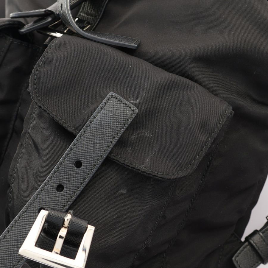 PRADA 普拉達 後背包 黑色 尼龍 1BZ677-7