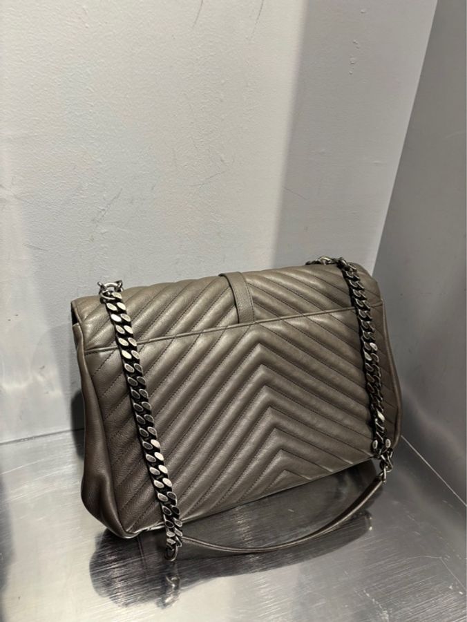 Saint Laurent Paris YSL 聖羅蘭 Cassandra 大象灰 大號|Classic Trend CT精品|台北東區實體-5
