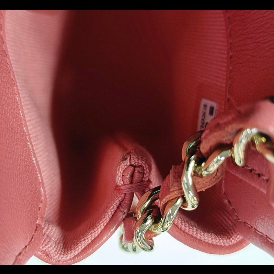 Chanel 香奈兒 粉色 31bag mini 超迷你 鏈條包 晶片款-8