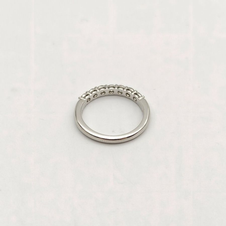 TIFFANY&CO 鑽石pt950forever7排鑽戒指-4