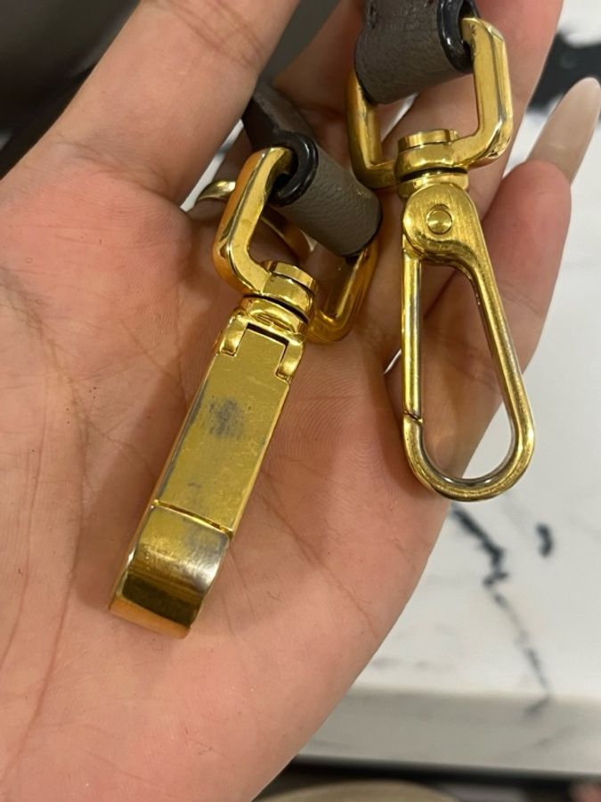 繆繆 Miu Miu 風琴手提斜挎包 灰拼棕色-11