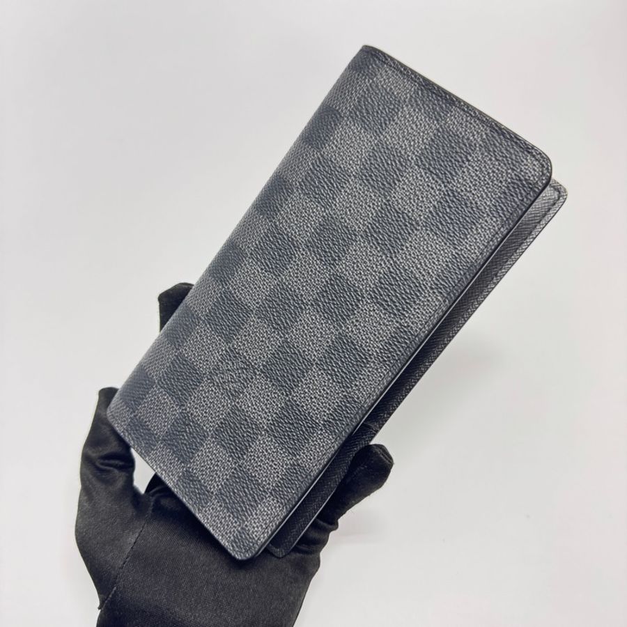 (極新全配🎁) LV Damier Brazza 黑灰棋盤格 長夾 專櫃23000-3