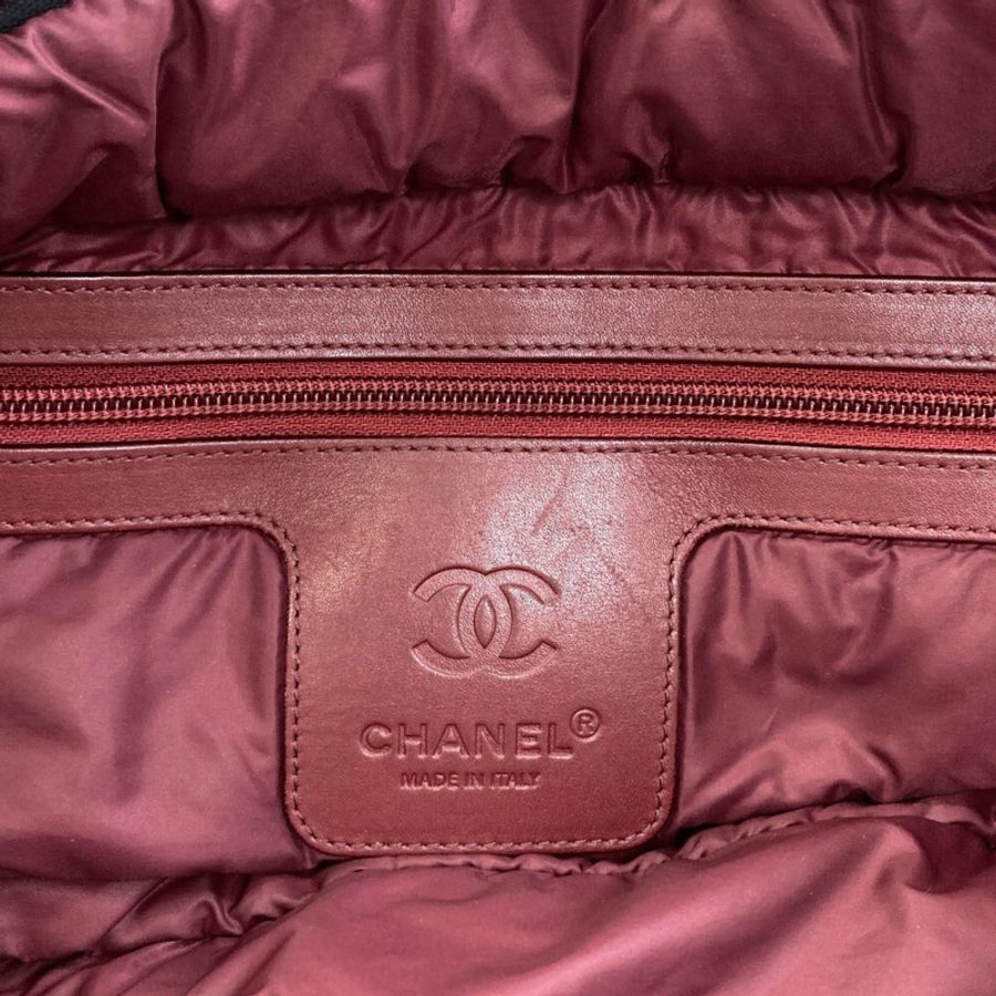 香奈兒 Coco Cocoon GM 手提包,銀色五金配件,尼龍材質,女士款。-5