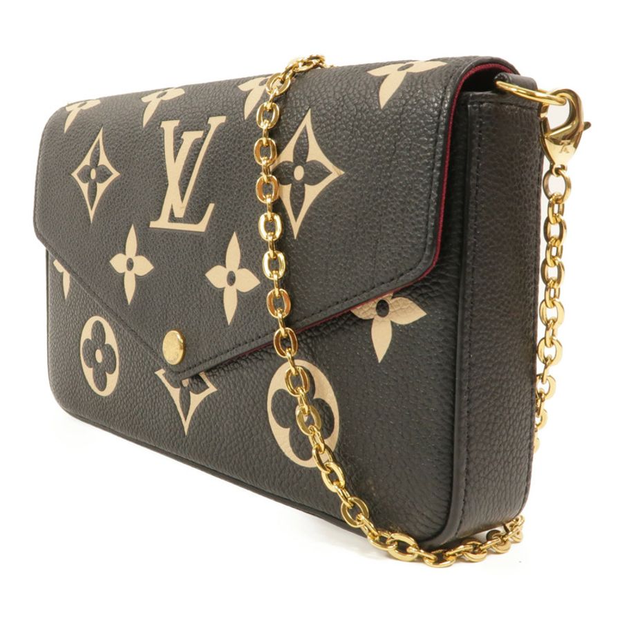 LOUIS VUITTON Monogram Empreinte Pochette Felicie鏈帶肩背袋-2