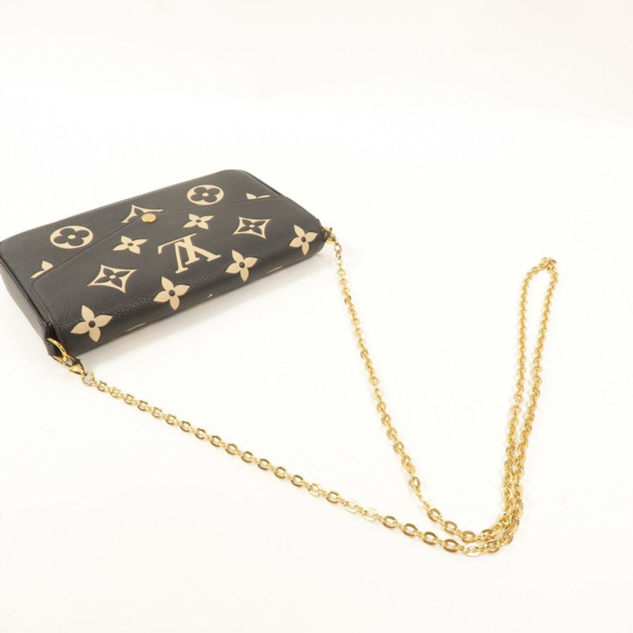 LOUIS VUITTON Monogram Empreinte Pochette Felicie鏈帶肩背袋-6