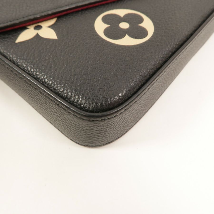 LOUIS VUITTON Monogram Empreinte Pochette Felicie鏈帶肩背袋-13