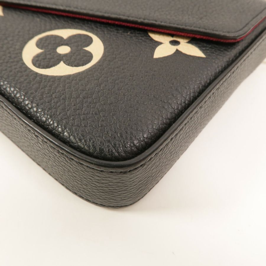 LOUIS VUITTON Monogram Empreinte Pochette Felicie鏈帶肩背袋-14