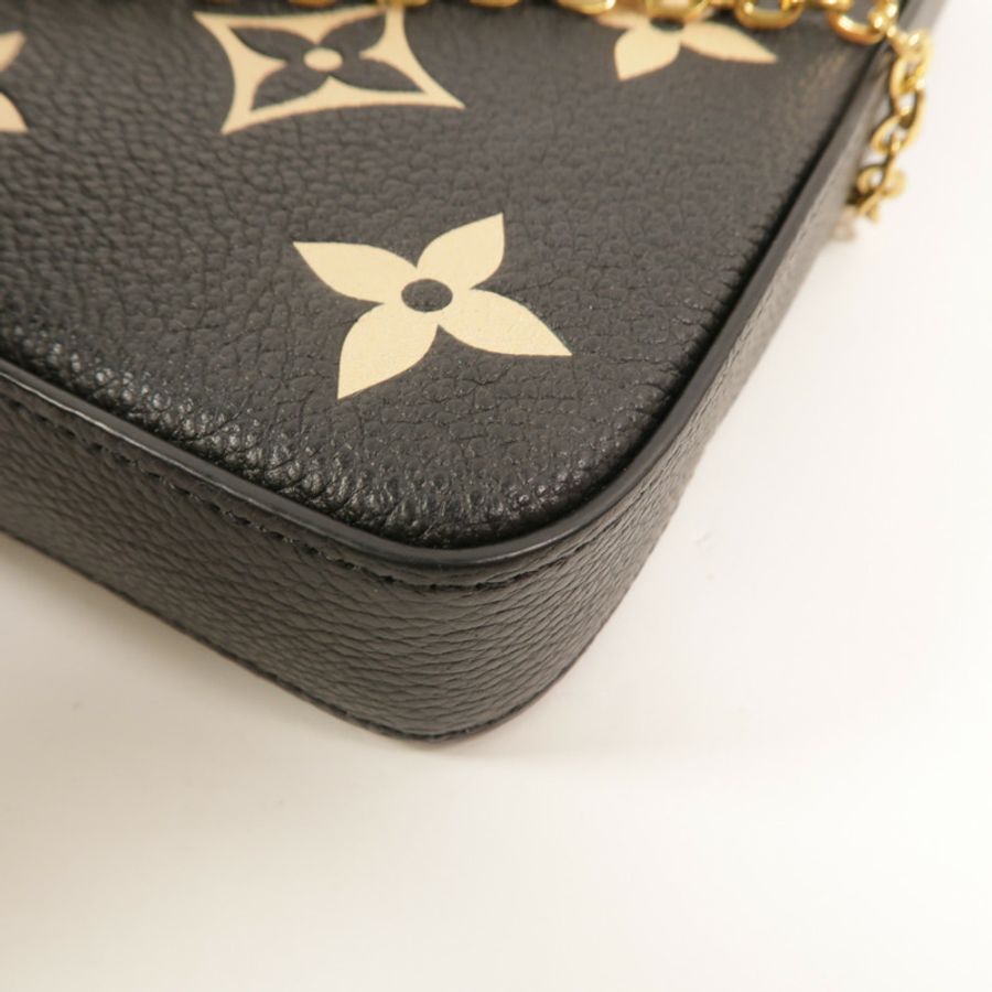 LOUIS VUITTON Monogram Empreinte Pochette Felicie鏈帶肩背袋-15